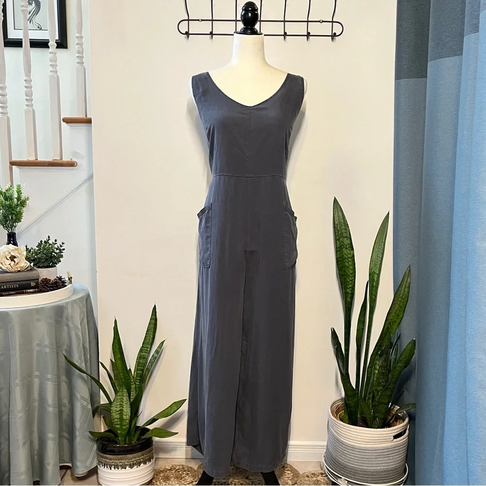 PRANA Bahia Jumpsuit, Charcoal Grey, L - Picture 4 of 6